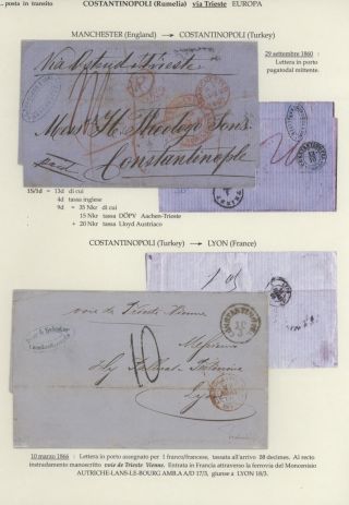 DURCHGANGPOST ÜBER TRIESTE – Blatt 181