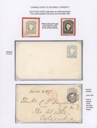GANZSACHEN VON CEYLON 1857-1935 – Blatt 17