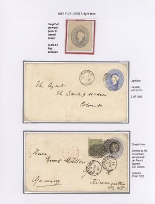 GANZSACHEN VON CEYLON 1857-1935 – Blatt 22