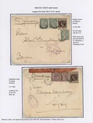 GANZSACHEN VON CEYLON 1857-1935 – Blatt 25