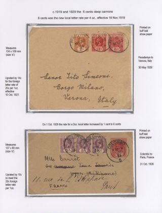 CEYLON POSTAL STATIONERY 1857-1935 – sheet 38