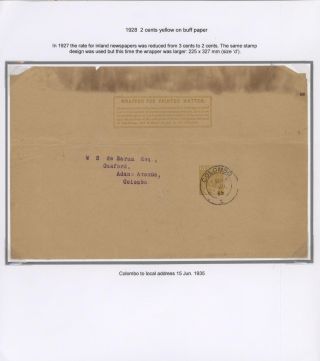 CEYLON POSTAL STATIONERY 1857-1935 – sheet 66