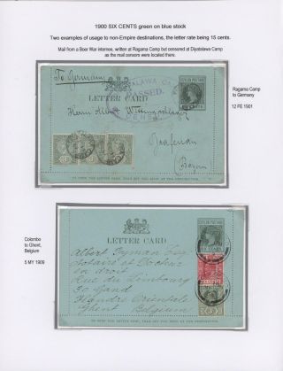 CEYLON POSTAL STATIONERY 1857-1935 – sheet 104