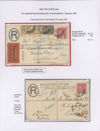 CEYLON POSTAL STATIONERY 1857-1935 – sheet 116