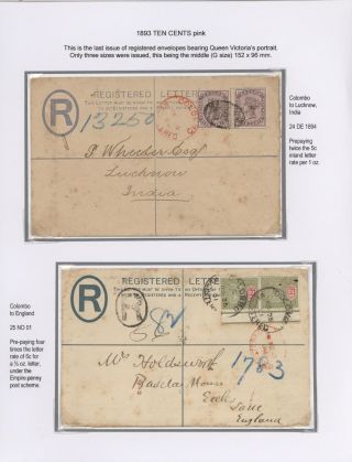 CEYLON POSTAL STATIONERY 1857-1935 – sheet 117