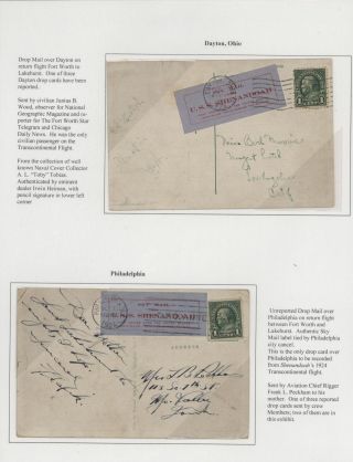 FLOWN MAIL ON U.S.S. SHENANDOAH – sheet 8