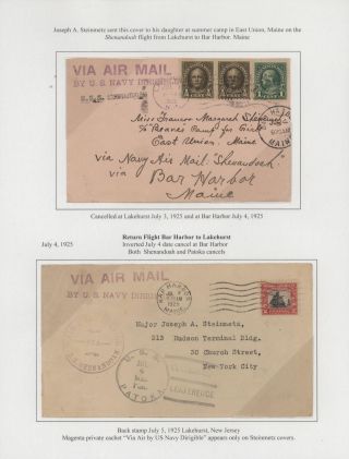 FLOWN MAIL ON U.S.S. SHENANDOAH – sheet 11