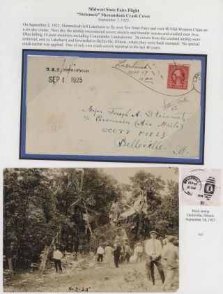 FLOWN MAIL ON U.S.S. SHENANDOAH – sheet 13