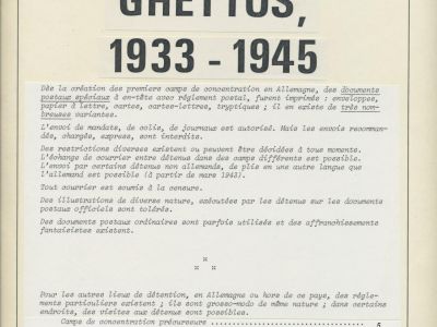 CAMPS, PRISONS, GHETTOS 1933-1945