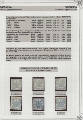 FRENCH REVENUE STAMPS „DIMENSION“ - HISTORICAL OVERVIEW – sheet 4
