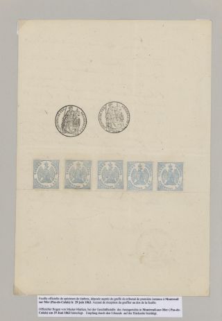 FRENCH REVENUE STAMPS „DIMENSION“ - HISTORICAL OVERVIEW – sheet 5