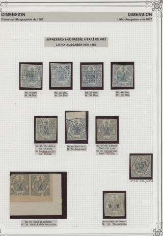 FRENCH REVENUE STAMPS „DIMENSION“ - HISTORICAL OVERVIEW – sheet 7