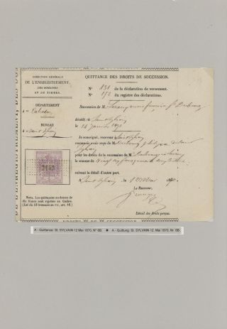 FRENCH REVENUE STAMPS „DIMENSION“ - HISTORICAL OVERVIEW – sheet 16