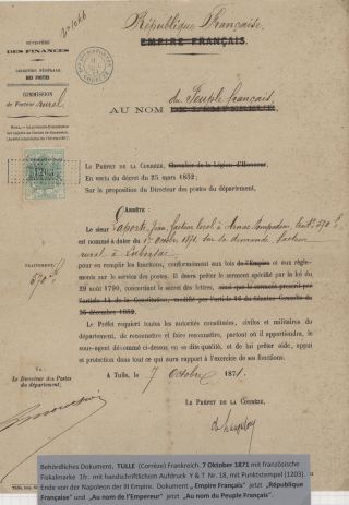 FRENCH REVENUE STAMPS „DIMENSION“ - HISTORICAL OVERVIEW – sheet 40