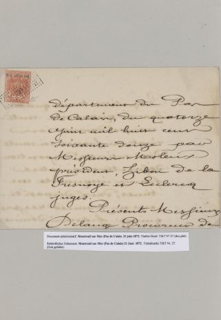 FRENCH REVENUE STAMPS „DIMENSION“ - HISTORICAL OVERVIEW – sheet 48