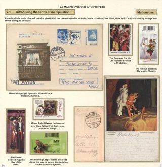 THE EVOLUTION OF PUPPETRY – sheet 16