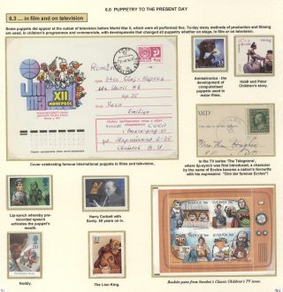 THE EVOLUTION OF PUPPETRY – sheet 91