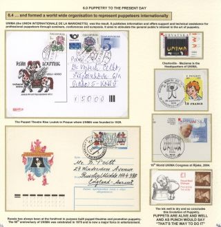 THE EVOLUTION OF PUPPETRY – sheet 96