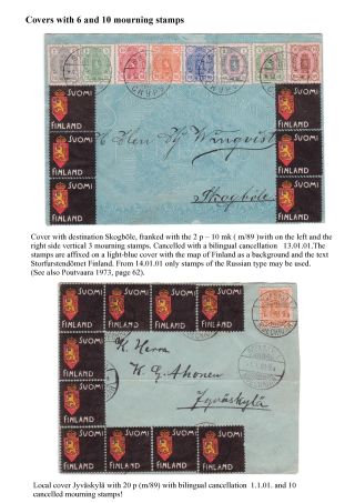 FINSKÁ SMUTEČNÍ ZNÁMKA – list 24