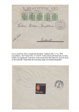 FINSKÁ SMUTEČNÍ ZNÁMKA – list 28