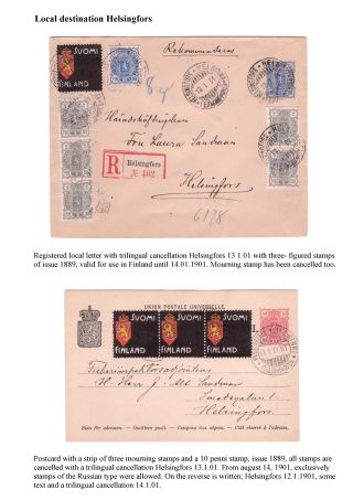 FINSKÁ SMUTEČNÍ ZNÁMKA – list 30