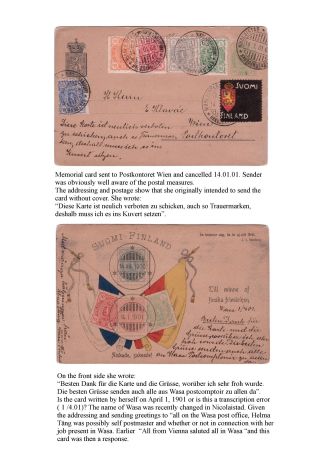 FINSKÁ SMUTEČNÍ ZNÁMKA – list 39