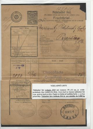 ČESKOSLOVENSKO - LISTINY S KOLKY 1918-1939 – list 21