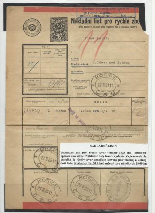 ČESKOSLOVENSKO - LISTINY S KOLKY 1918-1939 – list 26