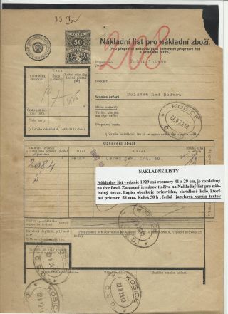 ČESKOSLOVENSKO - LISTINY S KOLKY 1918-1939 – list 27