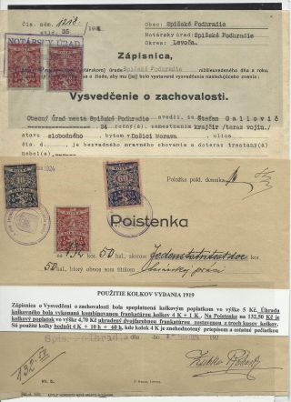 ČESKOSLOVENSKO - LISTINY S KOLKY 1918-1939 – list 39