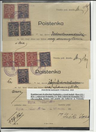 ČESKOSLOVENSKO - LISTINY S KOLKY 1918-1939 – list 41