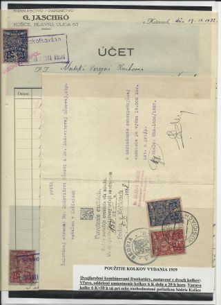 ČESKOSLOVENSKO - LISTINY S KOLKY 1918-1939 – list 43