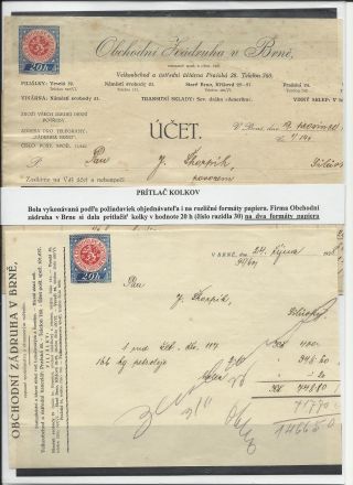 ČESKOSLOVENSKO - LISTINY S KOLKY 1918-1939 – list 50