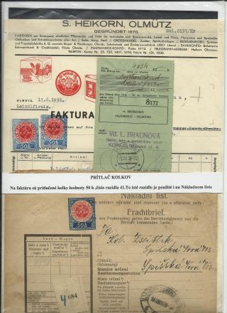ČESKOSLOVENSKO - LISTINY S KOLKY 1918-1939 – list 51