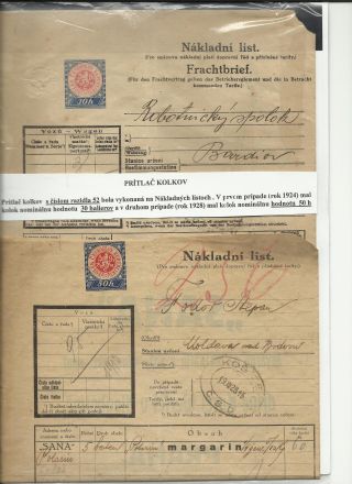 ČESKOSLOVENSKO - LISTINY S KOLKY 1918-1939 – list 52