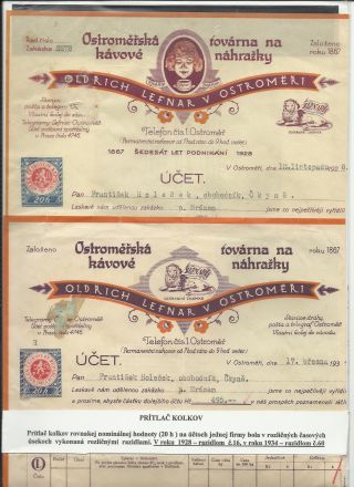 ČESKOSLOVENSKO - LISTINY S KOLKY 1918-1939 – list 54