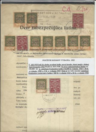 ČESKOSLOVENSKO - LISTINY S KOLKY 1918-1939 – list 74