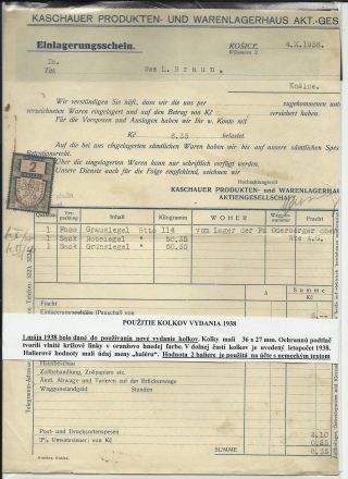 ČESKOSLOVENSKO - LISTINY S KOLKY 1918-1939 – list 75