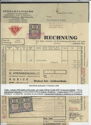 ČESKOSLOVENSKO - LISTINY S KOLKY 1918-1939 – list 76