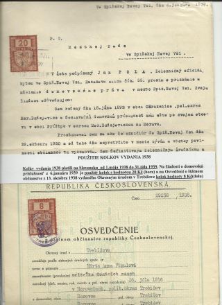 ČESKOSLOVENSKO - LISTINY S KOLKY 1918-1939 – list 80