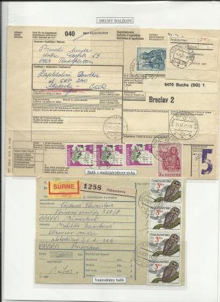 SLOWAKEI - PAKETKARTEN IN 20. JAHRHUNDERT – Blatt 6