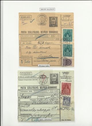 SLOWAKEI - PAKETKARTEN IN 20. JAHRHUNDERT – Blatt 9