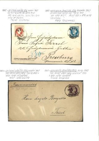 ÖSTERREICH: GANZSACHENUMSCHLÄGE UND SONSTIGE GANZSACHEN 1867-1918 – Blatt 6