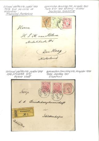 ÖSTERREICH: GANZSACHENUMSCHLÄGE UND SONSTIGE GANZSACHEN 1867-1918 – Blatt 16