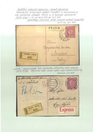 CELINY ČSR 1918-1924 – list 2