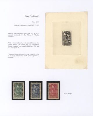 ALGERIEN 1930-1956, DRUCKPROBEN – Blatt 17