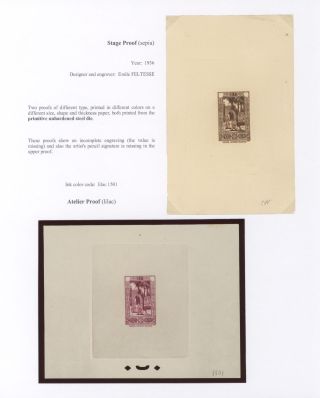ALGERIEN 1930-1956, DRUCKPROBEN – Blatt 18