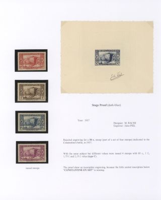 ALGERIEN 1930-1956, DRUCKPROBEN – Blatt 23