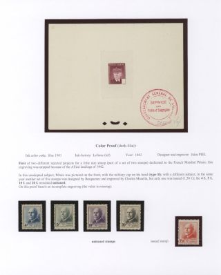 ALGERIEN 1930-1956, DRUCKPROBEN – Blatt 27
