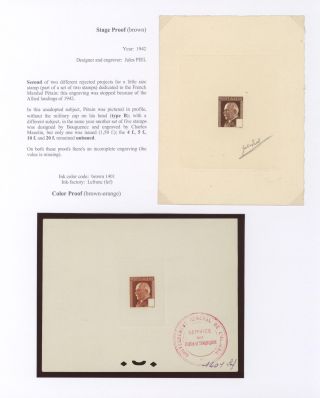 ALGERIEN 1930-1956, DRUCKPROBEN – Blatt 29